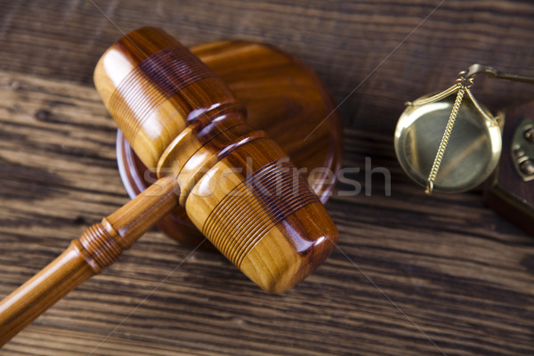 Law and justice concept, wooden gavel Stock photo © JanPietruszka