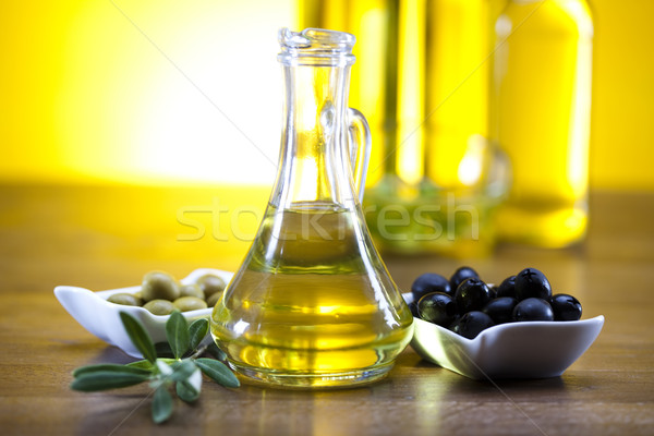 Supplémentaire vierge huile d'olive arbre soleil fruits Photo stock © JanPietruszka