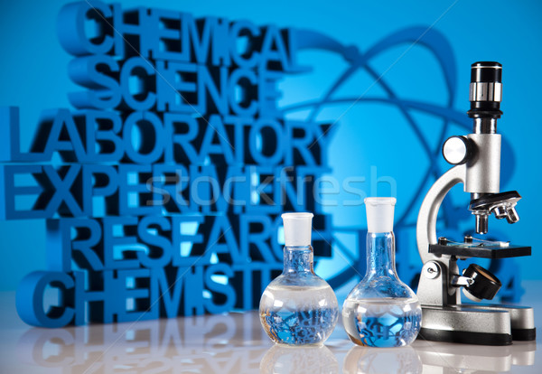 Stok fotoğraf: Kimya · formül · tıp · bilim · şişe · laboratuvar