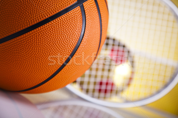 Equipamentos esportivos golfe futebol esportes tênis beisebol Foto stock © JanPietruszka