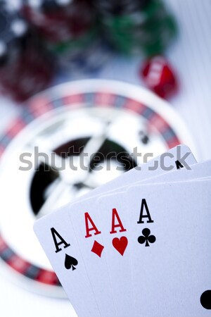 Stock photo: Play in the casino, ambient light saturated theme