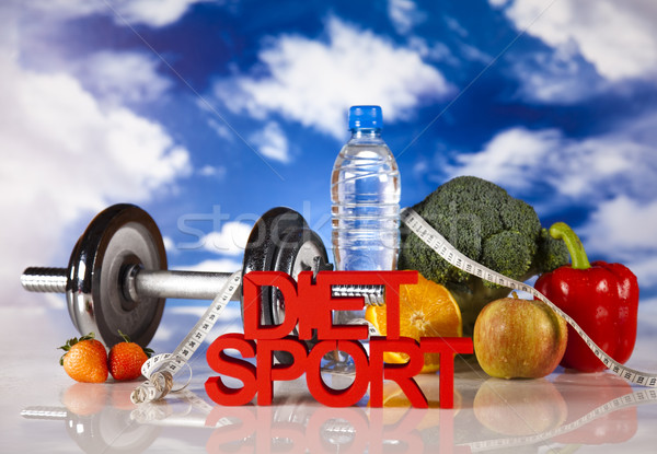 Calorie sport régime alimentaire alimentaire fitness fruits Photo stock © JanPietruszka