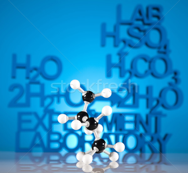 Imagine de stoc: Chimie · formulă · medicină · ştiinţă · sticlă · laborator