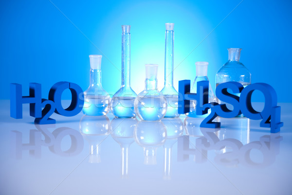 Steril laboratórium üvegáru gyógyszer tudomány üveg Stock fotó © JanPietruszka