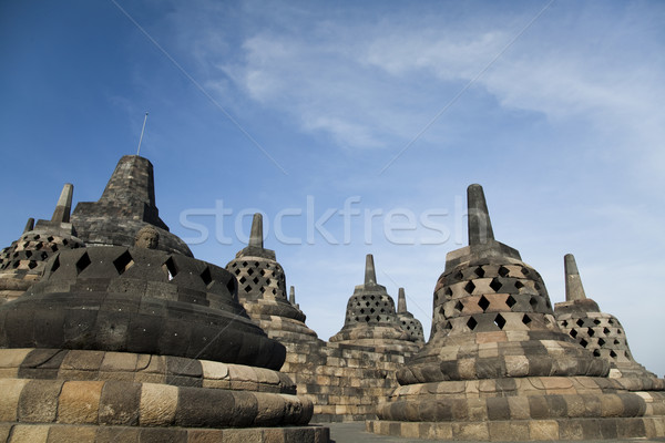 Borobudur Temple, Indonesia, bright colorful vivid theme Stock photo © JanPietruszka