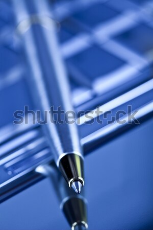 Negócio caneta escritório casa laptop Foto stock © JanPietruszka