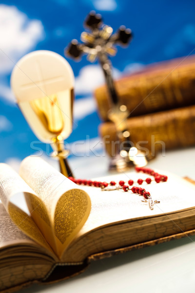 Symbool christendom godsdienst heldere boek jesus Stockfoto © JanPietruszka