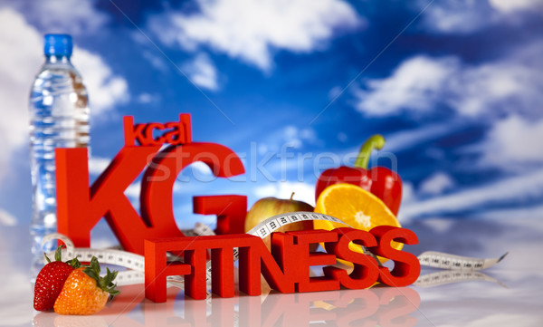 Stock foto: Vitamine · Essen · Fitness · Obst · Gesundheit