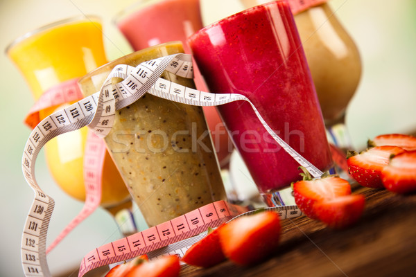 Gewichtsverlust Fitness gesunden frischen Obst Gesundheit Stock foto © JanPietruszka