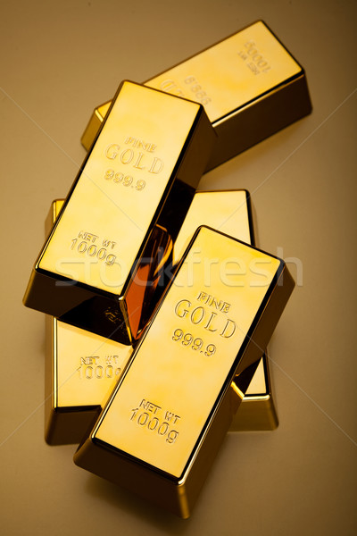 Gold Wert finanziellen Geld Metall Bank Stock foto © JanPietruszka