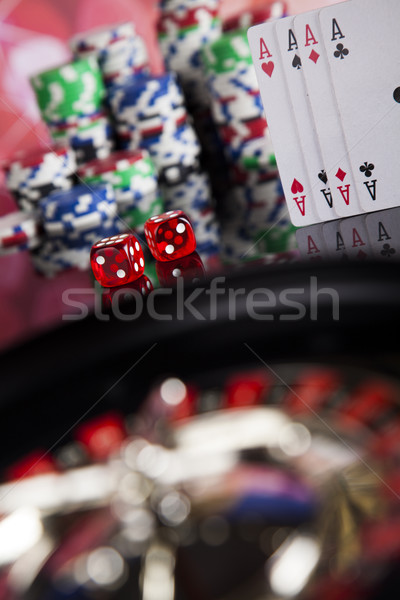 Stock photo: Roulette gambling in a casino
