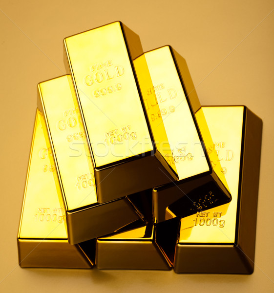 Golden Bars, ambient financial concept Stock photo © JanPietruszka