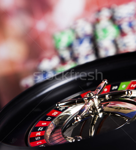 Ruleta juego casino mesa diversión negro Foto stock © JanPietruszka