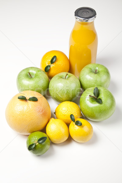 Gyümölcs mix fényes színes természet gyümölcs egészség Stock fotó © JanPietruszka