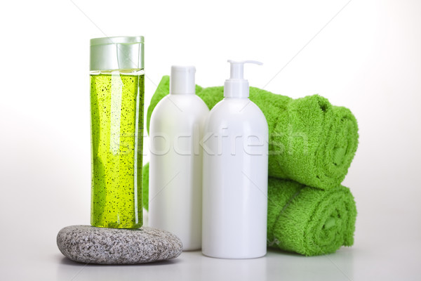 Spa zout vers organisch badkamer douche Stockfoto © JanPietruszka