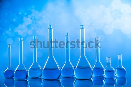 Stockfoto: Laboratorium · glas · chemie · wetenschap · formule · geneeskunde