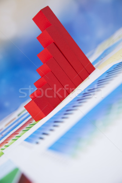 Yüzde indirim renkli imzalamak kırmızı finanse Stok fotoğraf © JanPietruszka