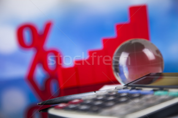 Pourcentage réduction coloré signe rouge Finance [[stock_photo]] © JanPietruszka