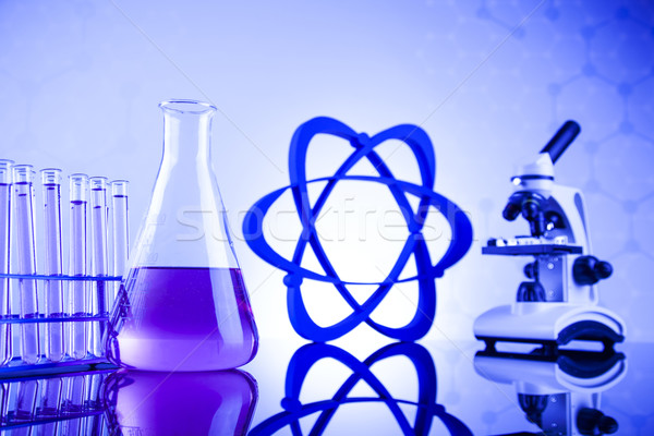 Science concept, Chemical laboratory glassware Stock photo © JanPietruszka