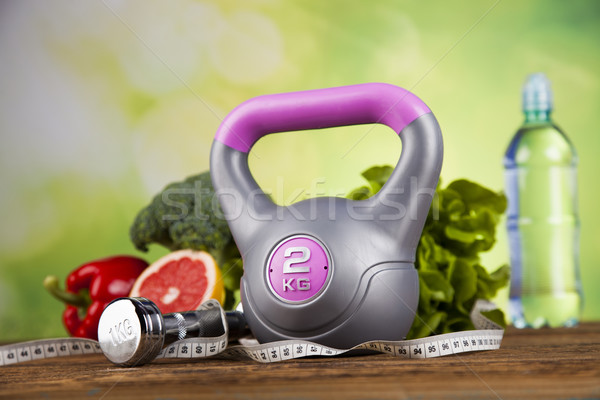 Friss étel méret diéta egészséges életmód fitnessz sport Stock fotó © JanPietruszka