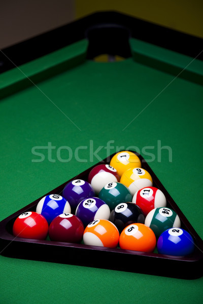 Close up shot of pool ball Stock photo © JanPietruszka