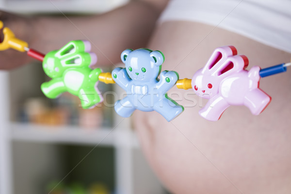 Pregnant, baby toy  Stock photo © JanPietruszka