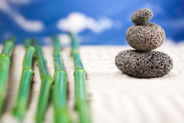 [[stock_photo]]: équilibré · zen · pierres · groupe · Rock · détendre