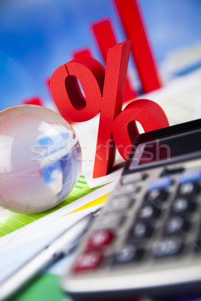 Réduction pour cent signe rouge Finance succès [[stock_photo]] © JanPietruszka