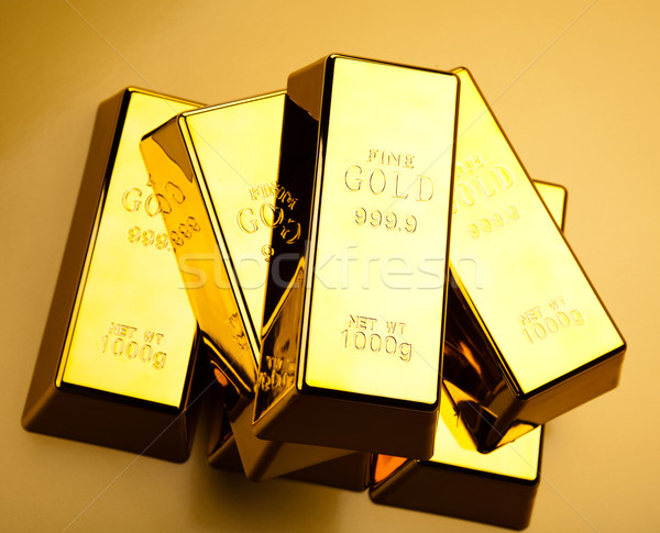 Gold Geld finanziellen Metall Bank Markt Stock foto © JanPietruszka