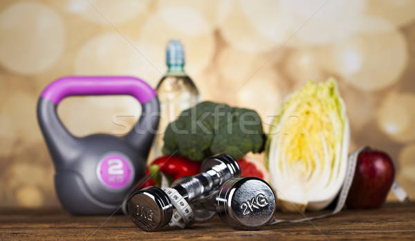 Sport diet, Calorie, measure tape Stock photo © JanPietruszka