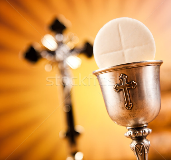 I Love religion, bright background, saturated concept Stock photo © JanPietruszka