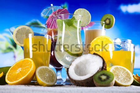 Fresh drink with fruits Stock photo © JanPietruszka