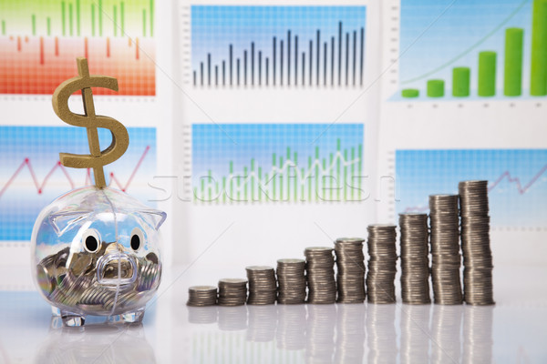 Coins diagram Stock photo © JanPietruszka