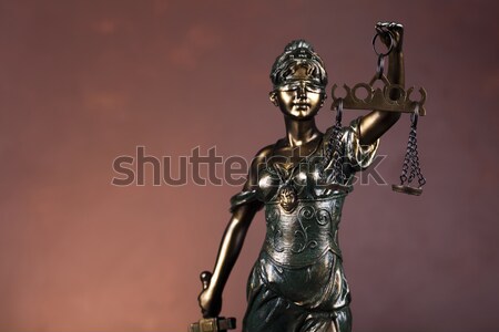 Tanrı hukuk kadın zincir kadın heykel Stok fotoğraf © JanPietruszka