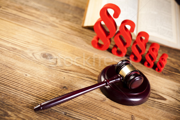 Legno martelletto giustizia comma legno avvocato Foto d'archivio © JanPietruszka