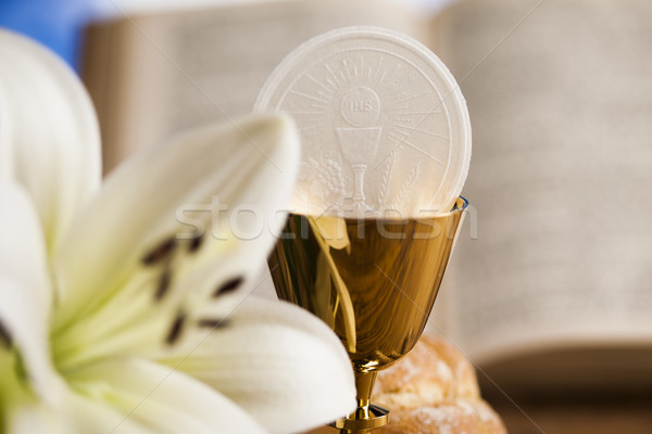Sacrament of communion, Eucharist symbol  Stock photo © JanPietruszka