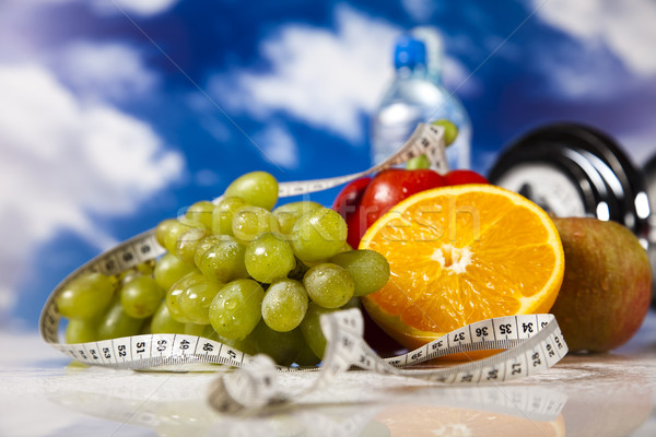 Stockfoto: Vitaminen · voedsel · fitness · vruchten · gezondheid