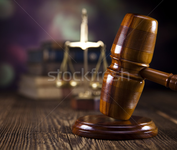 Młotek prawa skali adwokat sędzia Zdjęcia stock © JanPietruszka