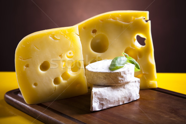 Stock photo: Fresh cheese, saturated ambient rural theme