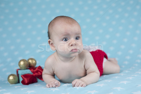 Happy Christmas baby Stock photo © JanPietruszka