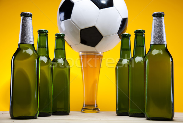 Beer collection, football Stock photo © JanPietruszka