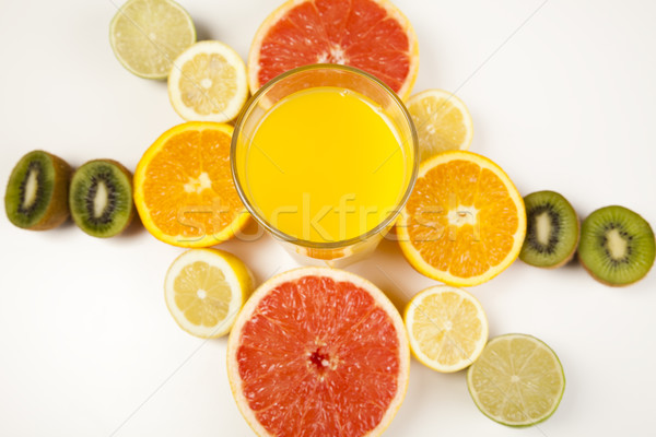 Watch fruits. Eat fruits. Buy fruits! , bright colorful tone con Stock photo © JanPietruszka
