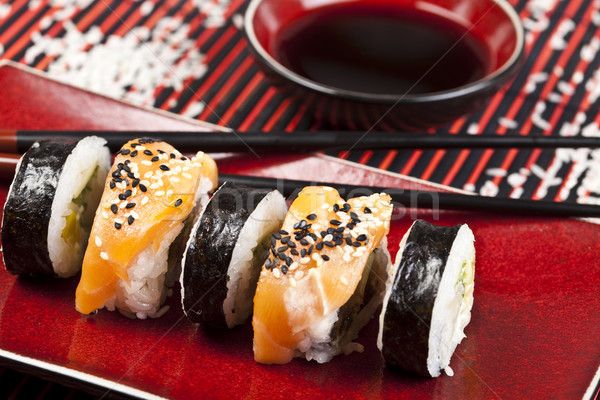 Stock photo: Traditional japanese food, Sushi
