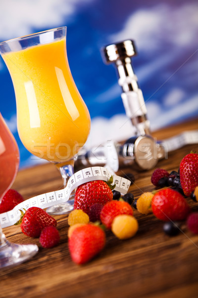 Protein shakes, sport and fitness Stock photo © JanPietruszka