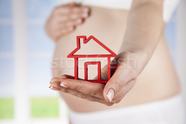 Pregnant new home Stock photo © JanPietruszka