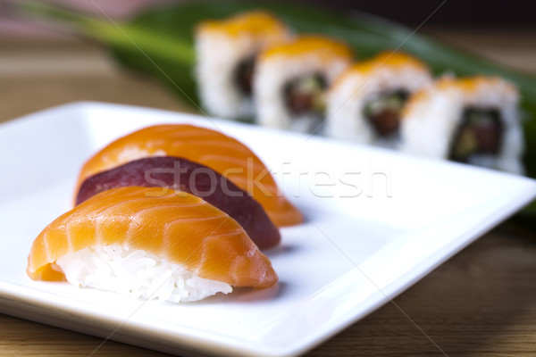 Collection of sushi  Stock photo © JanPietruszka