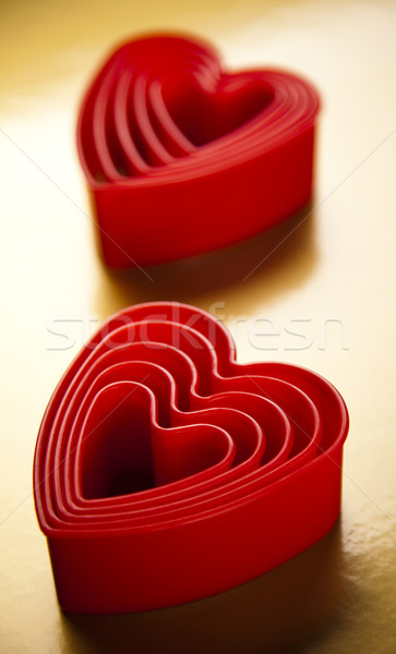 Amor San Valentín corazón rojo matrimonio dibujo Foto stock © JanPietruszka