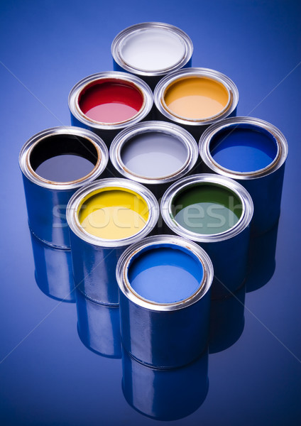 Pintura cepillo brillante colorido pincel resumen Foto stock © JanPietruszka