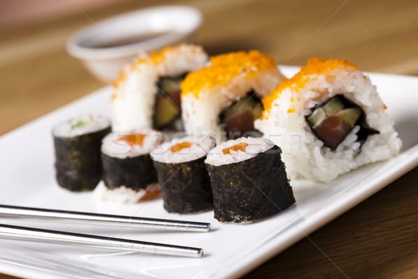 Collection of sushi  Stock photo © JanPietruszka