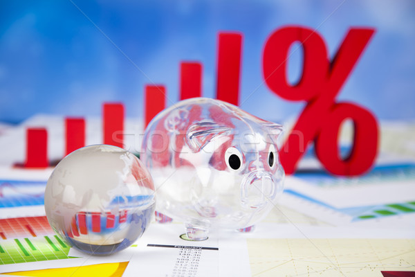 Finance pour cent naturelles coloré signe rouge [[stock_photo]] © JanPietruszka